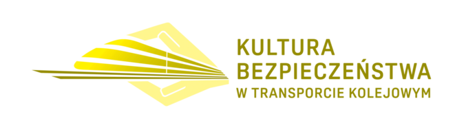 Logotyp Kultura bezpieczeństwa w transporcie kolejowym.