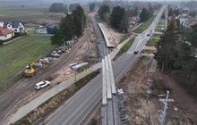 Budowa przystanku Konarzyce, fot. Paweł Mieszkowski PKP Polskie Linie Kolejowe SA