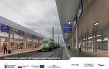 Wizualizacja nowego przystanku Warszawa Stadion (2)