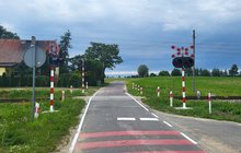 Przejazd kolejowo-drogowy w Malankowie. Fot. Eugeniusz Kołodyński PLK