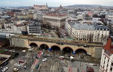 Widok na nową część wiaduktu nad ul. Grzegórzecką, fot. Piotr Hamarnik