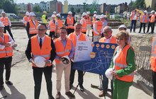 Wizyta techniczna z udziałem Ministra Infrastrutkury na przystanku Łódź Polesie fot. Rafał Wilgusiak