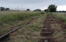 Szyny materiały nawierzchni dla Towarzystwa Stargardzkiej Kolei Dojazdowej fot. K. Skrzypczyk 