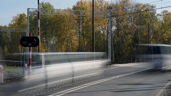 Przejazd kolejowo-drogowy w Łowiczu