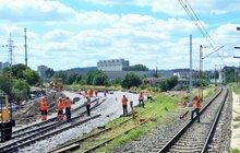 Prace obok dawnego przystanku Gdańsk Kolonia