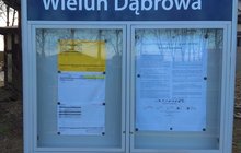 Wieluń Dąbrowa, gablota informacyjna, fot. Dawid Kwiatek