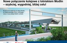 Budowa linii kolejowej od stacji Modlin do Mazowieckiego Portu Lotniczego wraz z nową stacją Modlin Lotnisko 1