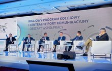 Uczestnicy panelu Krajowy Program Kolejowy a CPK - obszar współpracy. Autor Jacek Kamiński