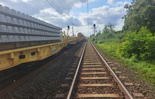 Prace maszyny Pun na lk204 Malbork_Stare Pole tory aut.PLK