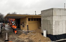 Wykonawcy na budowie przejścia podziemnego na przystanku Warszawa Wawer, fot. Anna Znajewska-Pawluk