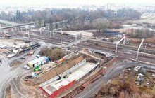 Ełk - widok na budowę wiaduktu kolejowego przy ul Towarowej, fot. Damian Strzemkowski PKP Polskie Linie Kolejowe SA.