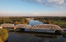 Kolejowy most nad Wartą koło Kostrzyna. fot. Katarzyna Wcisło