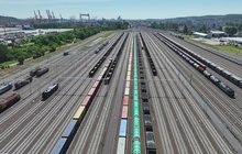 Pociągi towarowe na stacji Gdynia Port. Fot. Damian Strzemkowski PLK