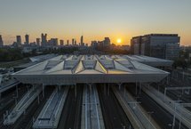 Widok z góry na stację Warszawa Zachodnia, fot. Łukasz Bryłowski PLK SA (1)