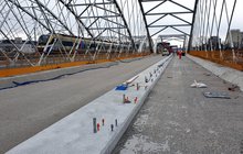 Zdjęcie przęsła ostatniego nowego mostu kolejowego, fot. Piotr Hamarnik