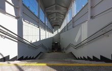 Schody do przejścia podziemnego na stacji Ostróda. fot. Łukasz Brylowski PLK