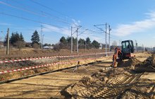 Koparka budująca peron Poznań Suchy Las_fot.Radek Śledziński
