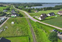 Widok z góry na tor linii kolejowej nr 229 odc. Kartuzy - Lębork. fot. Szymon Danielek PLK