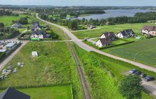 Widok z góry na tor linii kolejowej nr 229 odc. Kartuzy - Lębork. fot. Szymon Danielek PLK