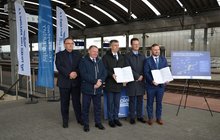 Podpisanie umowy na zaprojektowanie drugiego toru Katowice Ligota - Orzesze Jaśkowice z programu Kolej Plus, fot. Katarzyna Głowacka.JPG