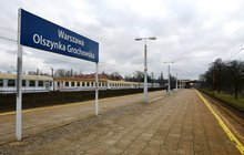 Peron na przystanku Warszawa Olszynka Grochowska