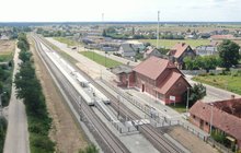Nowy peron i układ torowy na stacji Brusy. fot. Szymon Danielek