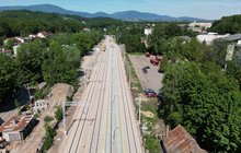 Linia nr 97 Żywiec - Sucha Beskidzka_nowe tory, perony, obiekty, fot. Łukasz Brylowski (10)