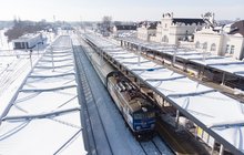 Pociąg na stacji Lublin Główny.