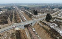 Barszczówka - budowa wiaduktu drogowego. fot. Artur Lewandowski PKP Polskie Linie Kolejowe S.A.