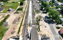Stacja Potęgowo Widok z góry na przebudowę stacji Potęgowo, fot. Tomasz Kuźma, PLK SA