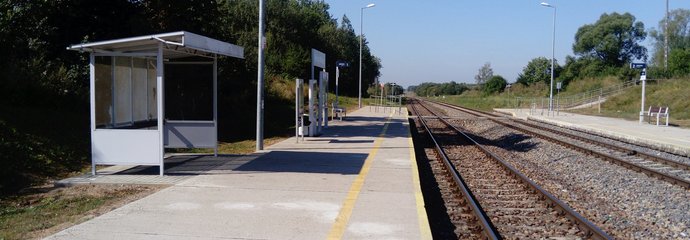 Przystanek kolejowy Mordy Miasto, fot. Jan Wiewiórka PKP Polskie Linie Kolejowe SA