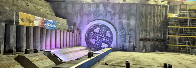 Tarcza TBM Kinga po przebiciu w Mordarce, fot. Piotr Hamarnik (1)