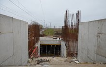 Budowa przejścia podziemnego na przystanku Oława Zachodnia. Fot. M. Pabiańska 11.24 (1)