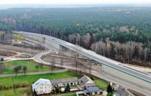 Mokra Wieś - wiadukt nad torami widok z drona, fot. Artur Lewandowski PKP Polskie Linie Kolejowe SA
