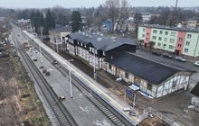 Stacja Ciechocinek Widok z góry na stację Ciechocinek. fot. Paweł Mieszkowski PLK (1)