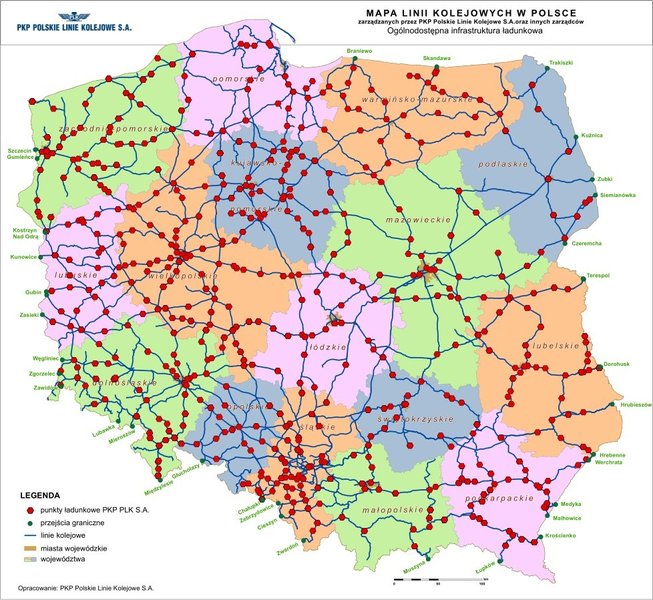 Mapa Kolejowa Polski 2017 Mapa