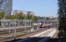 Korpus nowego peronu na stacji Poznań Główny. fot. Radek Śledziński
