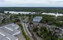 Widok z góry na przystanek Bydgoszcz Stary Fordon, fot. Łukasz Bryłowski, PLK SA 4