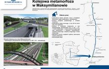 mapa kolejowa metamorfoza w Maksymilianowie