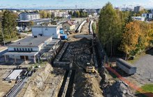 Przystanek Krosno Miasto Modernizacja przystanku kolejowego Krosno Miasto, 16.10.2026 r., fot. Łukasz Bryłowski (1)