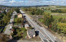 Stacja Jedlicze Modernizacja stacji kolejowej Jedlicze, 16.10.2026 r., fot. Łukasz Bryłowski (3)