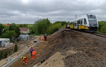 Budowa przystanku Studniska na lk Zgorzelec - Lubań. M. Pabiańska. 05.2025r