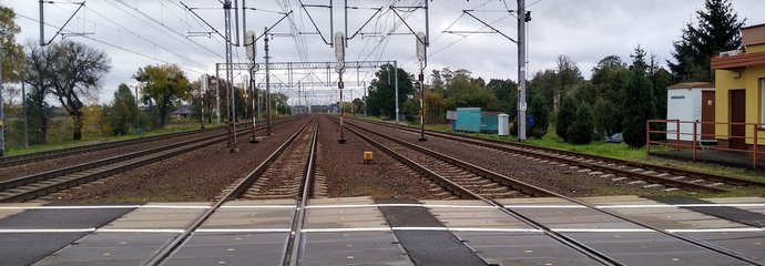 Przejazd kolejowo-drogowy w Gałkowie
