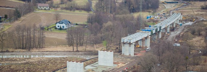 Nowy most kolejowy w Zebrzydowicach, fot. Łukasz Hachuła PLK SA 1
