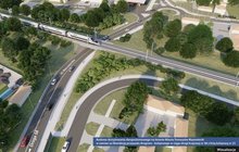 Wiadukt drogowy pod torami w Tomaszowie Mazowieckim - wizualizacja Wiadukt drogowy pod torami w Tomaszowie Maz. - wizualizacja PLK SA (3)