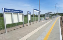 Peron na nowym przystanku Dąbrowa Chełmińska Centrum. fot. Jacek Gackowski PLK