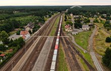 Widok z góry na stację Maksymilianowo. fot. Szymon Danielek PLK 1