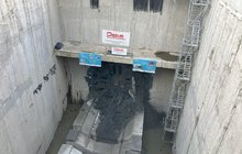 Maszyna TBM Faustyna przebija ścianę przystanku Łódź Koziny fot. Paweł Dobosz PLK SA (1)