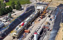 Miejsce pracy maszyn TBM, widok z lotu ptaka, fot. Krzysztof Dzidek (3)
