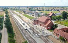 Nowy peron i układ torowy na stacji Brusy. fot. Szymon Danielek PLK